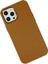 MYT09 iPhone 12 Pro Max Kılıf Asya Deri Silikon - Kahverengi 3