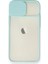 MYT09 iPhone 11 Kılıf Palm Buzlu Kamera Sürgülü Silikon - Turkuaz 2