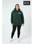 Kadın Büyük Beden Rahat Kalıp Hoodie -Unified Baskılı Kapüşonlu Sweatshirt SPR26BSWK968 1