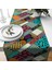 Patchwork Desenli Dijital Baskı Dikişli Dikdörtgen Masa Runner 1