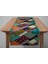 Patchwork Desenli Dijital Baskı Dikişli Dikdörtgen Masa Runner 2