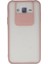 MYT09 Samsung Galaxy J7 Kılıf Palm Buzlu Kamera Sürgülü Silikon - Pembe 1