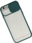 MYT09 iPhone 6 Plus Kılıf Palm Buzlu Kamera Sürgülü Silikon - Yeşil 2