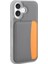 iPhone 17 Kılıf Kartlıklı Vrdr X-Kart Silikon Kapak - Koyu Gri 1