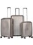 10728 Polipropilen Kırılmaz 3 Lü Set Valiz Büyük Orta Kabin 1