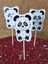30 Adet Dekoratif Karton Sevimli Panda Şeklinde Pasta Kürdanı 6,5 cm 1