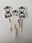 30 Adet Dekoratif Karton Sevimli Zebra Şeklinde Pasta Kürdanı 6,5 cm 2