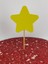 30 Adet Dekoratif Karton Sarı Yıldız Şeklinde Pasta Kürdanı 6,5 cm - Sarı Yıldızlı Kokteyl Kürdanı 1