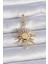 Pirinç Gold Renk Zirkon Taş Detaylı Güneş Model Ajda Charm - TJ-BC1008 1