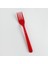 Kırmızı Tek Kullanımlık Plastik Çatal 25'li 1