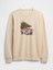 Erkek Bej Gap Logo Fleece Sweatshirt 2
