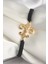 Pirinç Gold Renk Zirkon Taşlı Zambak Figür Asansörlü Makrome Model Kadın Bileklik - TJ-BB6807 1