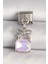 316L Çelik Gümüş Renk Pembe Zirkon Taşlı Çanta Model Nomination Charm - TJ-BC1301 2