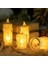 Gerçekçi Titrek Alev Efektli Pilli LED Mum 12'li Paket 5