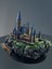 3D Harry Potter Hogwarts Şatosu Figür / Harry Potter Hediye Biblo /büyücülük Okulu /15CM/FANART 5