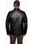 Morata Hakiki Deri Punto Dikişli Erkek Siyah Ceket 5