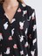 Yeni Sezon Gömlek Yaka Baskılı Kadın Pijama Takımı 3