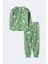 Erkek Çocuk Blok Canavarları Desenli Uzun Kollu Pijama Takımı – Yeşil (3–12 Yaş) 2