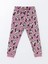 Yeni Sezon Bisiklet Yaka Minnie Mouse Baskılı Kız Bebek Pijama Takımı 6
