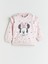 Bisiklet Yaka Minnie Mouse Baskılı Kız Bebek Sweatshirt ve Tayt 2