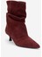 Baleı Bordo Süet Hakiki Deri Kadın Kısa Topuklu Bot 3