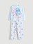 Bisiklet Yaka Stitch Baskılı Kız Çocuk Pijama Takımı 1