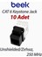 Cat6 - 10 Adet Utp Keystone Jack Siyah 1