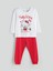 Bisiklet Yaka Hello Kitty Baskılı Kız Çocuk Pijama 1
