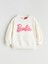 Yeni Sezon Bisiklet Yaka Barbie Baskılı Kız Bebek Sweatshirt ve Tayt 2'li Takım 2