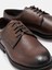 Ayakkabı Kahverengi Hakiki Floater Deri El Yapımı Kaymaz Kontrast Tabanlı Derby Erkek Ayakkabı 4