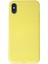 MYT09 iPhone x Kılıf First Silikon - Sarı 1