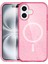 MYT09 iPhone 16 Plus Kılıf Star Magsafe Kapak - Pembe 1