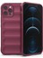 MYT09 iPhone 12 Pro Kılıf Optimum Silikon - Bordo 1