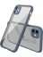 MYT09 iPhone 12 Mini Kılıf Miami Şeffaf Silikon - Gri 1