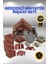 Gerçekçi Minyatür İnşaat Seti 1/16 Ölçek -Tuğla, Briket, Kiremit, Çatı, Parke, Kilitli Taş, Minyatür 1