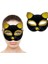 Siyah Renk Simli Kedi Maskesi 2