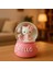 Orta Boy Hello Kitty Müzikli Işıklı Renkli Gece Lambası 3D Cam Kar Küresi Kar Efektli Hediyelik 5