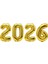 Yılbaşı 2026 Gold Renk Rakam Folyo Balon Küçük Boy 36 cm 1