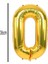 Yılbaşı 2026 Gold Renk Rakam Folyo Balon Küçük Boy 36 cm 3