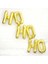Yılbaşı Süsleri Ho Ho Ho Gold 36 cm Balon Yılbaşı Folyo Balon 6 Parça 2026 Happy New Years 1