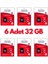 6 Adet Ultrahız 32GB Micro Sd Hafıza Kartı: Yüksek Performans ve Geniş Depolama Kapasitesi 1