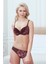 Kadife Balenli Destekli Dolgulu Askıları Çıkabilen Sütyen ve Slip Takım AX21097 2