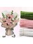 3'lü Set Pastel Pembe (50) , Beyaz (25) , Ordu Yeşili (25) Şönil , Çiçek Yapımına Uygun Tüylü Tel 1