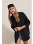 Siyah Oversize Uzun Basic Gömlek 3900 4