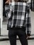 Kadın Uzun Kollu Önden Fermuarlı Ekose Desenli Ceket 3