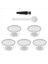5pcs Dolce Gusto Kahve Kapsülü Filtre Kupası Yeniden Kullanılabilir Filtre Filtre Sepet Kapakları Yeniden Kullanılabilir Kaşık Fırçası-1 (Yurt Dışından) 2