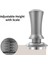 Kahve Kurcalaması Ayarlanabilir Derinlik Ölçekli 30LB Espresso Springs Kalibre Edilmiş Tamping Paslanmaz Çelik Düz Base Siyah 58MM (Yurt Dışından) 5