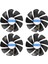 4x 95MM CF1015H12D DC12V Video Kartı Soğutucu Soğutma Fanı Safir Nitro RX480 8g Rx 470 4g Gddr5 RX570 4g (Yurt Dışından) 1