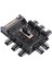 Çok Yollu Ayrıştırıcı Soğutucu Soğutma Fanı Hub Pc Bilgisayar Sata 1 Ila 8 3pin 12V Güç Soketi Pcb Adaptörü Xxm8 (Yurt Dışından) 1
