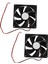 Bilgisayar Kılıfı Için 2x 90MM x 25MM Dc 12V 2pin Soğutma Fanı Cpu Soğutucu (Yurt Dışından) 1